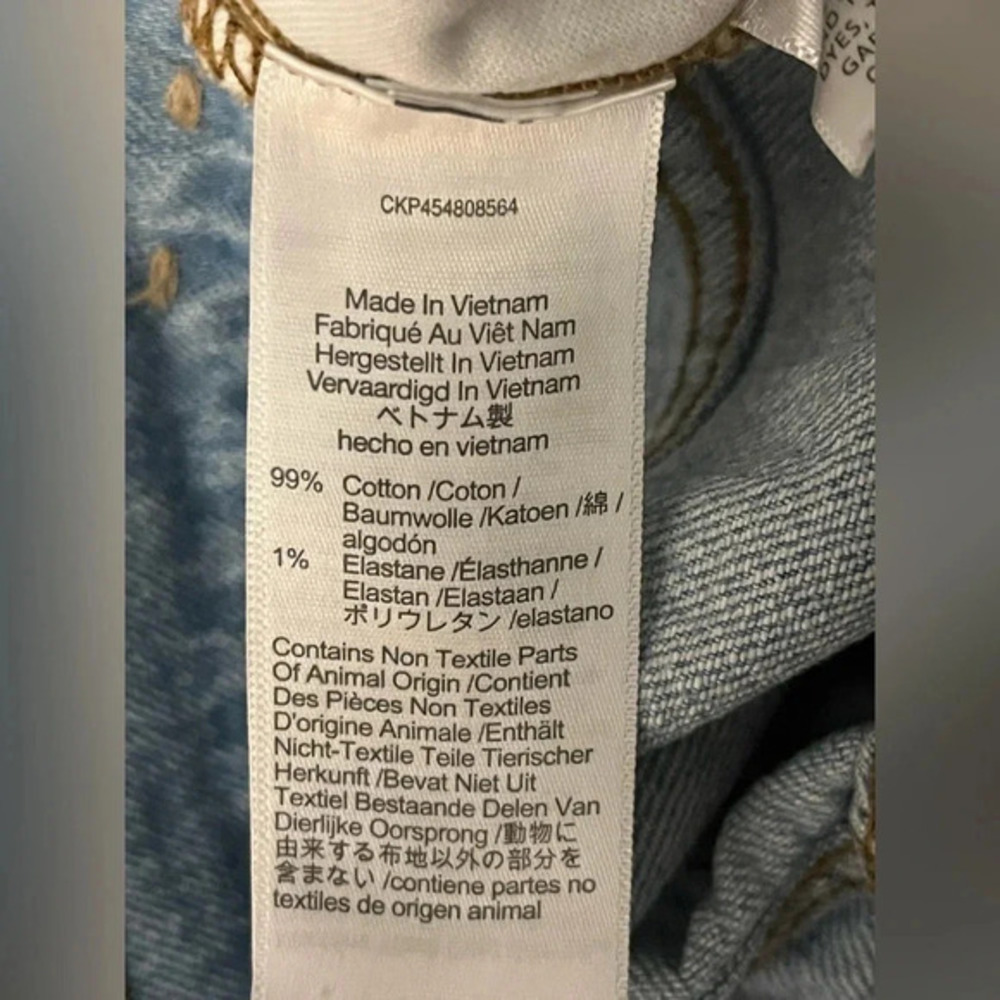 Madewell 90’s High Rise Slim Crop BoyJean - Size 24 Light Wash - Picture 13 of 14